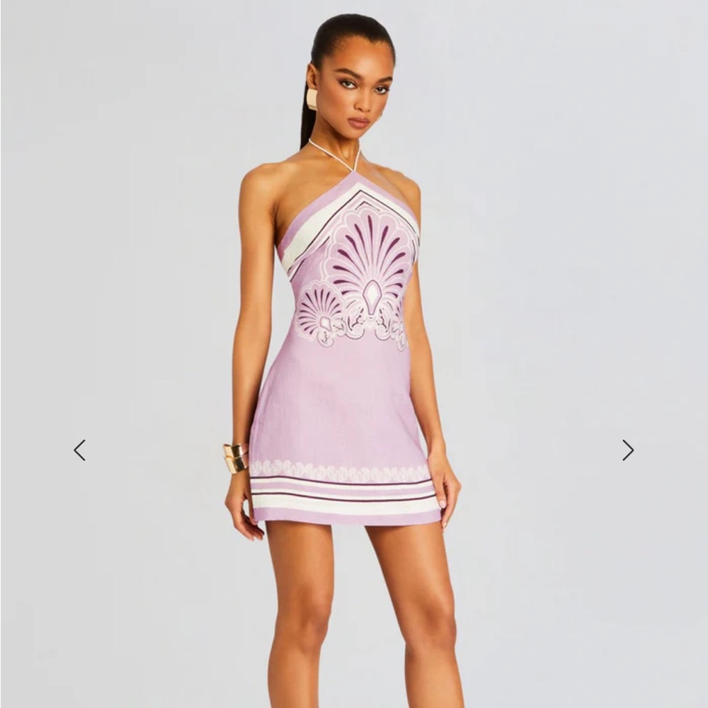 SOLD OUT Shani Shemer Oliver Linen Mini Dress in pink floral!